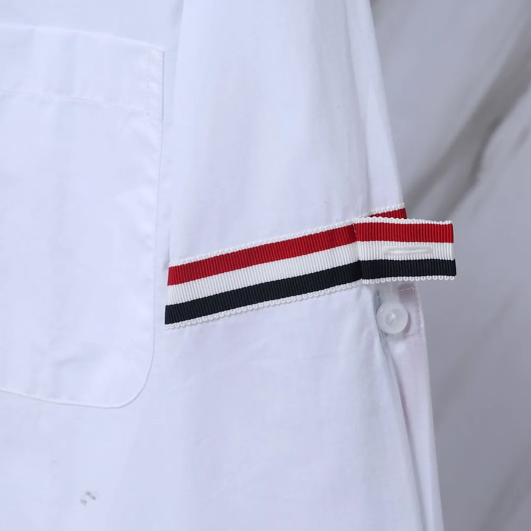 ：811 （TBNew Arrival Classic ） THOM BROWNE .TB Same Style 80 Breathable Same Style Authentic ：White Size：0/1/2/3/4